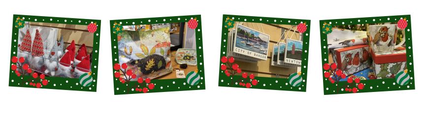 A selection of products in stock in either Bangor or Ards Visitor Information Centre